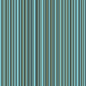 Medum - Mega Matter Vertical Barcode Stripes - Charcoal Baby Blue Khaki - Pantone 6119 C 6184 C 6134 C