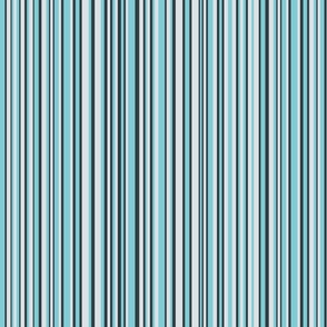 Medum - Mega Matter Vertical Barcode Stripes -  Baby Blue Charcoal White - Pantone 6134 C 6119 C 6218 C