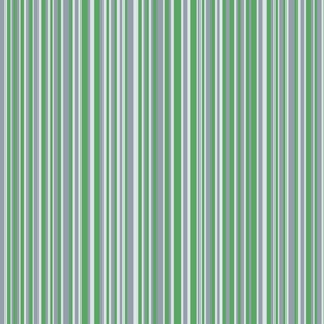 Medum - Mega Matter Vertical Barcode Stripes - Kelly Green Grey and White - Pantone 6171 C 6218 C