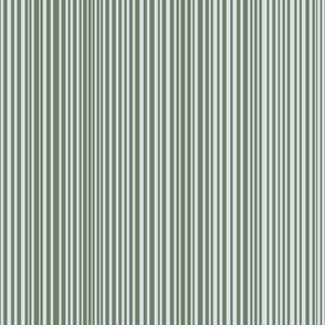 Medum - Mega Matter Khaki and Ivory Vertical Barcode Stripes - Pantone 6184 C 6218 C