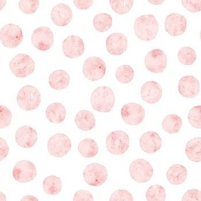 Pink Watercolor Dots Pattern