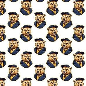 Bears Bruins Mascot | Blue & Gold - School Spirit College Team Cheer Collection