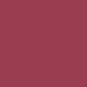 Burgundy red amaranth purple #9A3D50 plain solid color
