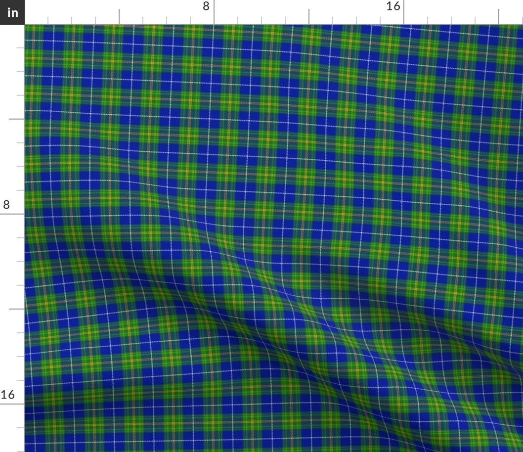 Nova Scotia Province official tartan, 1.5" bright colors