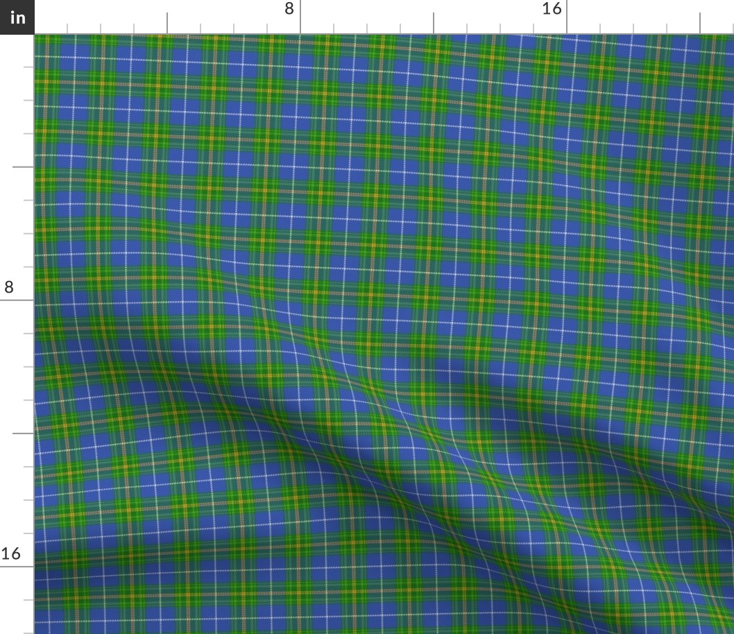 Nova Scotia Province official tartan, 1.5" muted colors