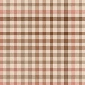 Fall Plaid in Soft Pinks & Browns 5"