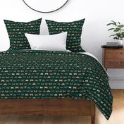 1.5" fine moths - linear - dark green