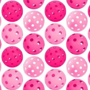 Pickleball - Indoor / Outdoor Pink Pickleball Balls on White