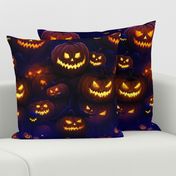 Eerie Glow Scary Halloween Jack O Lantern Pumpkins