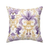 watercolour art deco purple