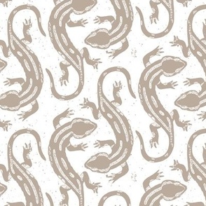 Grunge Lizard Beige Pattern