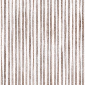 watercolor brown stripe - cinnamon color - botanical brown stripe wallpaper