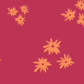 Floral Trio_on magenta_LARGE_12x6