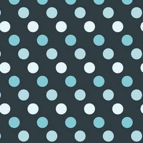 Diagonal Dots - Navy - small scale