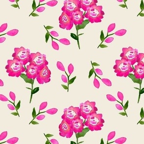Rose Pattern - Cream