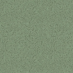 Vermicular lines - Whimsical Woodlands - Pantone Mega Matter - on Green BG