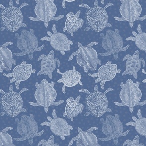 Moody Blues - Monochromatic Sea Turtles - Small Scale