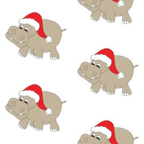 Christmas Hippo 