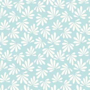 Baby Blue and natural white Boho palm by Jac Slade