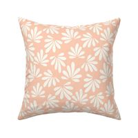 Soft Coral orange and natural white Boho palm by Jac Slade
