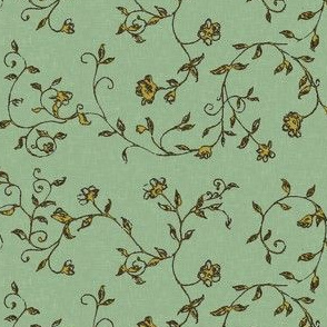 floralsketch_textured_green