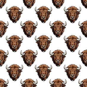 Buffalo Bison Mascot Text | School Spirit College Team Cheer Collection