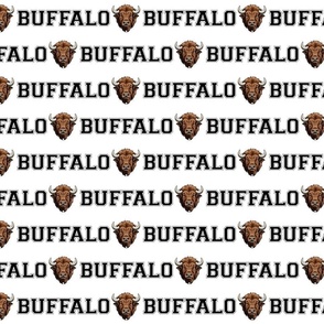 Buffalo Mascot Text | School Spirit College Team Cheer Collection