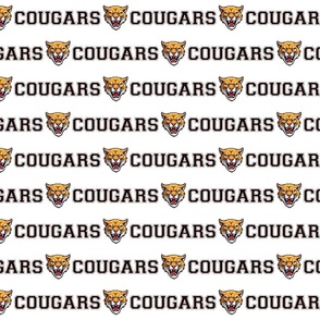 Cougar Mascot Text | School Spirit College Team Cheer Collection