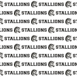 Stallions Mascot Text | School Spirit College Team Cheer Collection