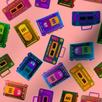 Radical Rainbow Mix Tape Machines - Jewel Tone Peachy