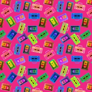 Radical Rainbow Mix Tape Machines - Hot Pink