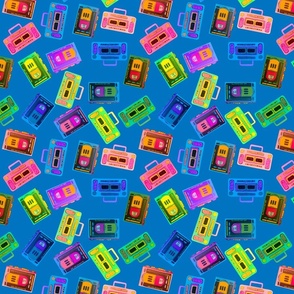 Radical Rainbow Mix Tape Machines - Blue