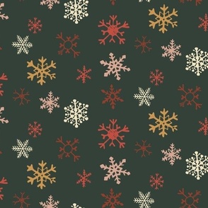 Snowflake Deep Green