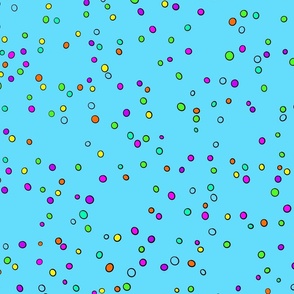  Dots Hundreds and Thousands Sprinkles / large blue