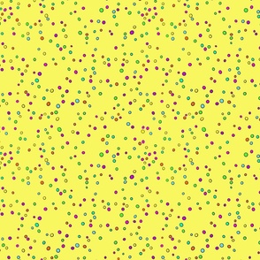 Dots Hundreds and Thousand Sprinkles / yellow medium
