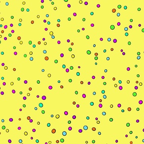 Dots Hundreds and Thousands Sprinkles / large yellow