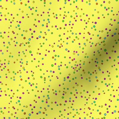 Dots Hundreds and Thousand Sprinkles / yellow small