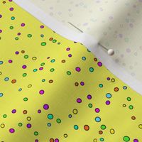 Dots Hundreds and Thousand Sprinkles / yellow small