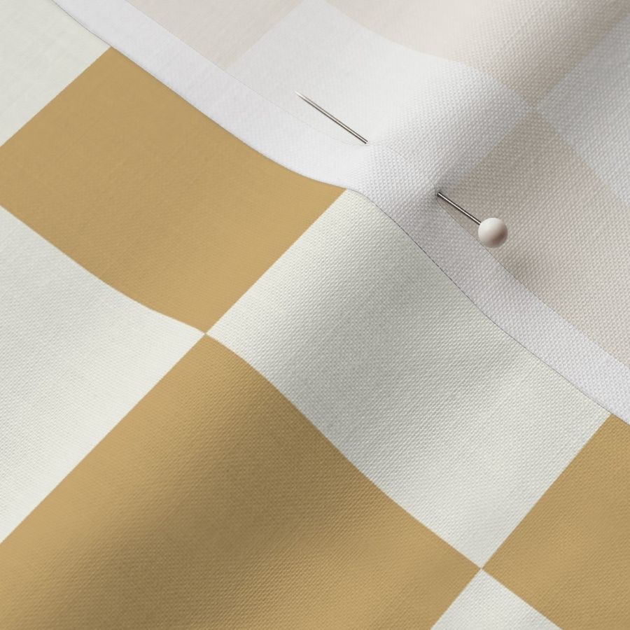 modern geometric checker checkerboard retro brown Natural Honey gold sand