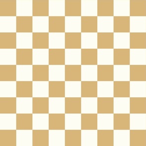 modern geometric checker checkerboard retro brown Natural Honey