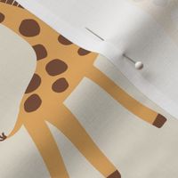 Lg Safari Giraffes - Ecru