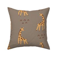 Lg Safari Giraffes - brown