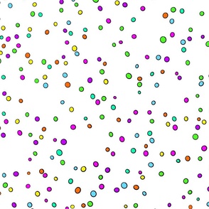 Rainbow Dots Sprinkles Hundreds and Thousands / large png