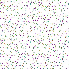 Rainbow Dots Spots Hundreds and Thousands / medium png