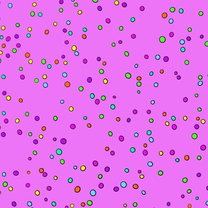 Rainbow Dots Hundreds and Thousands Sprinkles /pink large