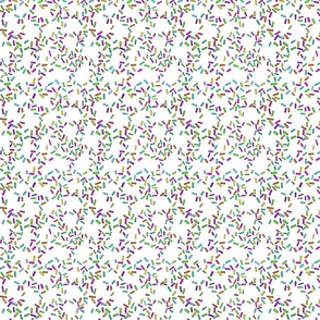 Rainbow Sprinkles Dashes / small PNG