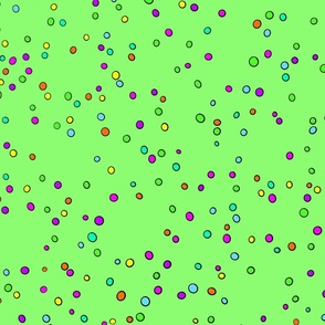 Large Dots Green