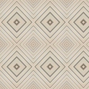 Neutral Taupe Stepped Courtyard Squares - Small Scale