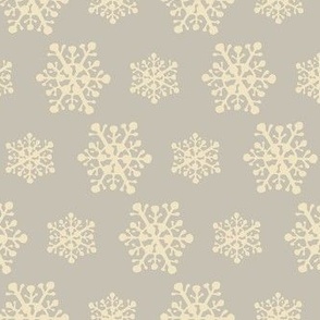 Single Cream Snowflake Silver