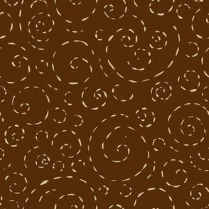 6x6 Brown Swirl Pattern